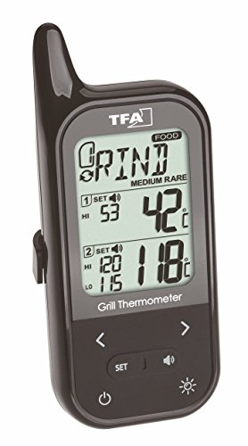 TFA Dostmann Küchen-Chef Digitales Bratenthermometer/Grillthermometer Funk, 2 Einstechfühler zur Messung der Ofen- und… – Bild 3
