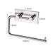 ZUNTO Bathroom Hand Towel Ring - Hand Towel Holder Self Adhesive No Drilling, SUS 304 Stainless Steel Brushed
