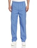 Landau Men's Elastic Drawstring Scrub Pant, Ceil Blue, X-Large
