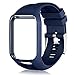 Humenn Band Compatible with Tomtom Runner 2/3 Series,Spark 3,Golfer 2,Adventurer - Silicone Replacement Runner Watchband Watch Strap for Women Men (3,Dark Blue)