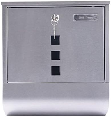 NEW Wall Mount Mail Box Steel with Retrieval Door & 2 Keys & Newspaper Roll