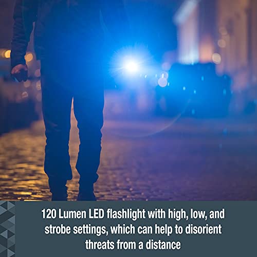 SABRE Ruger 2in1 Stun Gun and Flashlight, 1.460 μC Charge, 120 Lumen