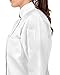 KNG 3/4 Sleeve White Chef Coat for Women - Ladies Fitted Chefs Jacket - S