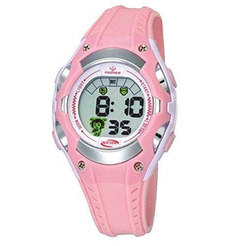 Girls Watches for Kids Sports Running Riding Swimming Climbing Durable Comfortable Multifunction 7 Colors Light LED Waterproof Digital Watch Gift for Girls Age 4-12 328pi