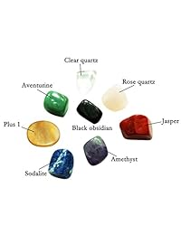Piedras Chakra Curación cristales conjunto de 8, para curación Meditación, Reiki o como Worry...