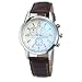 Teresamoon watch , Blue Light Geneva PU Leather Life Waterproof Mens Watch Watches