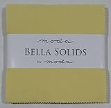 Bella Solids Baby Yellow Charm Pack 42 Squares 5