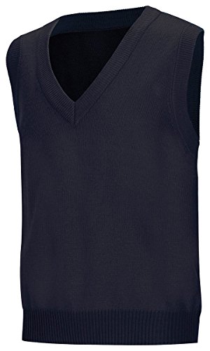 CLASSROOM Big Boys' Uniform Sweater Vest, Dark Navy, Large