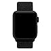 INTENY Sport Band Compatible with Apple Watch 44mm, Soft Lightweight Breathable Nylon Sport Loop, Strap Replacement for iWatch Series 4 (Dark Black, 44mm)
