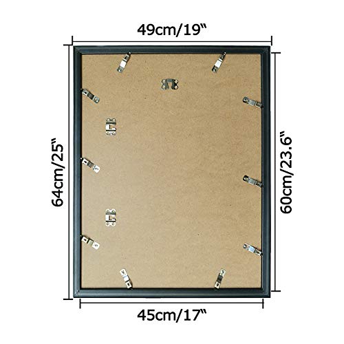 image for PETAFLOP 18x24 Poster Frame with Plexiglass Front Black Picture Frames
