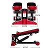 LJYLF-Mini-Fitness-Hydraulic-Stepper-Men-and-Women-Stepper-Cardio-Exercise-Trainer-Monitor-and-Resistance-Bands-Stepper-Exercises-EquipmentRed LJYLF Mini Fitness Hydraulic Stepper, Men and Women Stepper Cardio Exercise Trainer, Monitor and Resistance Bands…