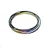 Atoz Create Magic Flow Rings Kinetic Educational Spring Toy Funny Outdoor Game Intelligent Relax 3D Kinetic Ring Spring Bracelet Stainless Metal Galactic Globe Toy Fit for Kids Boys Girl(Multi Color)