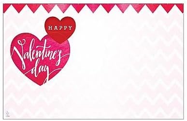 John Henry Happy Valentines Day Card Capri Cards Enclosure Cards for Floral Arrangements 50 Pack