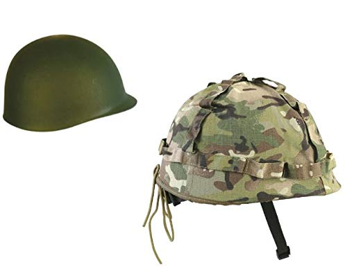 Kids Multi Cam Combat Vest & Camo Helmet, with Free Dog Tags, Fits Age 5-12