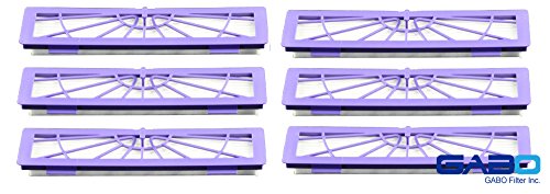 Gabo Filter GBV-0004 Neato High-Performance Vacuum Cleaner HEPA Filter Fits BotVac Series 70 70E 80 85 Replacement Accessory Compare Part# 945-0123(6 pack)