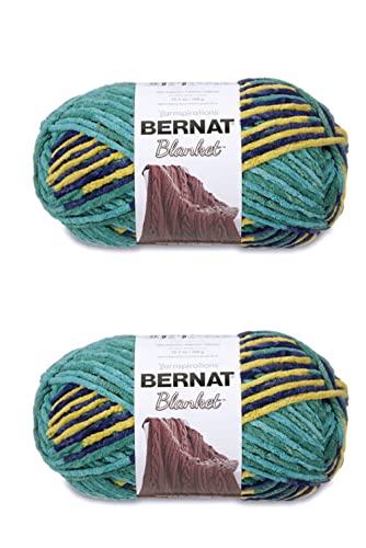 Bernat Blanket Dorset Yarn - 2 Pack of 300g/10.5oz - Polyester - 6 Super Bulky - 220 Yards - Knitting/Crochet