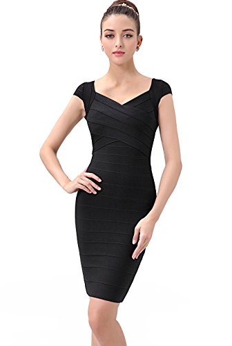 phistic Women's Cap Sleeve Crisscross Bandage Dress - Black S Discover Cap Sleeve Tee: Style \u0026 Comfort Defined