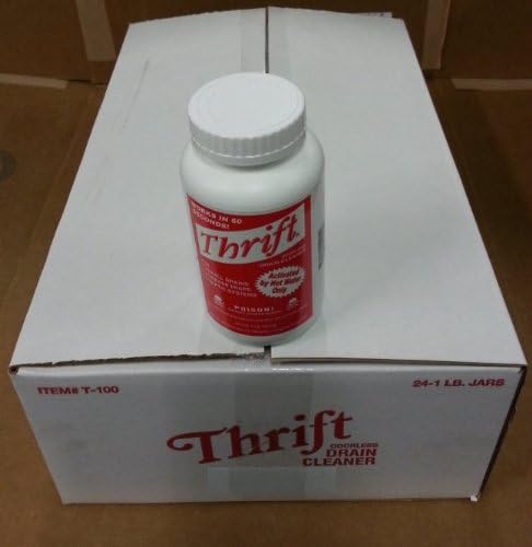 Thrift Alkaline Based Drain Cleaner Drain Cleaner Case of 24 1Lb Granular T-100
