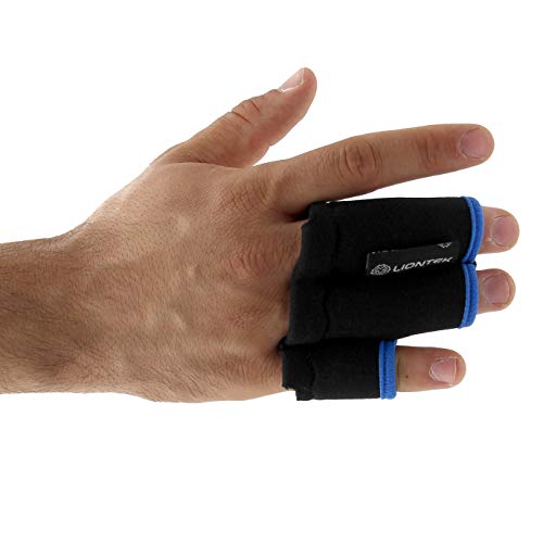 Liontek Triple Finger Sleeve Protective Finger Sleeve Tape Replacement - Brazilian Jiu Jitsu, BJJ, Judo, and Sports... (Medium)