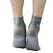 AYAOQIANG Moisturizing Gel Heel Socks for Dry Hard Cracked Skin,Comfy Recovery Socks Day Night Care-2 Pair（Man-6.5-11,Black and Grey）