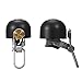 Retro Bike Bell for Adults Womens Kids, 1Pcs Vintage Road Bycicle Handlebar Stainless Steel Spurcycle Bells Brass Mountain Bikes Horn for Cycling Riding, Bike Bells, Black