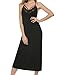 Ekouaer Sexy Lingerie Women's Sexy Satin Lace Nightgown (Black,Medium)