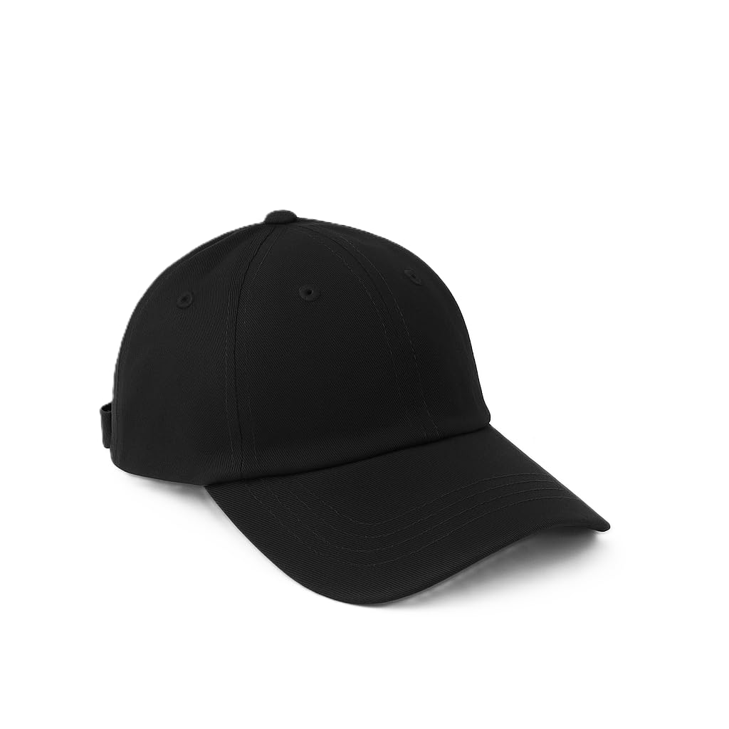Photo 1 of Baseball Cap Adjustable Size Caps for Running Workouts & Outdoor Activities All Seasons (US, Alpha, One Size, Black - 1pc)