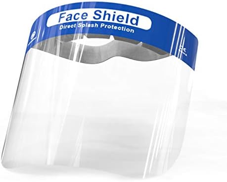 5 Pieces Reusable Face Shield/Face Cover with Elastic Band with Comfort Sponge by Topwraps