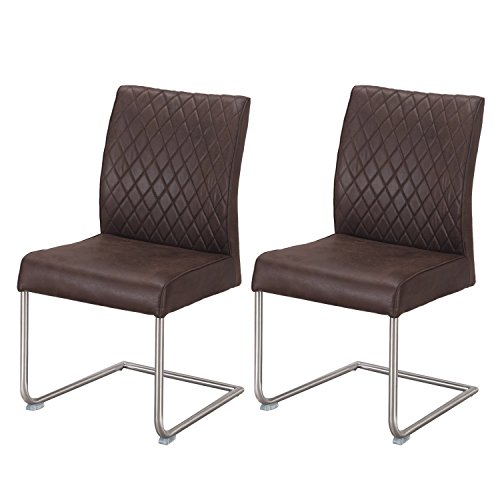 Top 10 Brown Leather Dining Chairs With Dark Legs of 2019 No Place