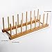 2 Tiers Bamboo Dish Rack Dish Drainer Drying Rack Holder，Detachable Stand Kitchen Cabinet Organizer Plate Cup Draining Storage Holder Organizer Woodenfor Dish / Plate / Bowl / Cup / Pot Lid