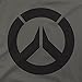 JINX Overwatch Men's Logo Premium T-Shirt (Charcoal, Large)