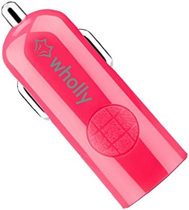 Car Charger,Wholly®2.4A High Speed Rapid Single Port USB Car Charger,Compatible with iPhone6s/6Plus,5S,5C,iPod,iPad,Samsung Galaxy Note,S2 S3, S4, S5 (Pink)