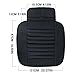 Carmoni PU Leather Seat Cushion Cover, Breathable Protection Chair Cushion Mat Pad, Soft Car Seat Cover for Auto Car Supplies Office (Black)