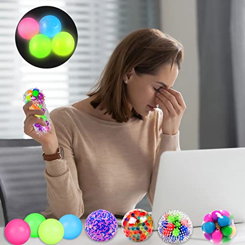 Squishy Stress Balls for Kids - 8PCS Stress Ball Fidget Toy Squeeze ...