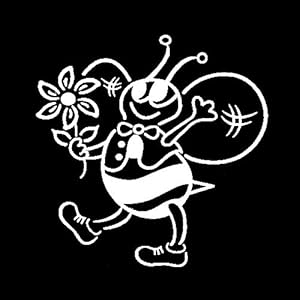 SHMAZ 15 Cm * 15 Cm Grappige Cartoon Bee Decal Auto Sticker Zwart/Zilver