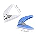 Mini Type 1-Hole Punch with Scrap Collector - 2 Pcs White & Blue