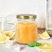 12 pack 4 oz Clear Glass Jam Jars for Jam,Honey,candies,sauce,Baby Foods,Jelly Wedding Favors,DIY Magnetic Spice Jars（Comes with gold lids）