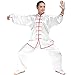 Itopfox Unisex Silk Kung Fu Tai Chi Uniform Breathable Morning Exercise