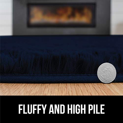 GORILLA GRIP Original Premium Fluffy Area Rug, 2x4 Feet, Super Soft