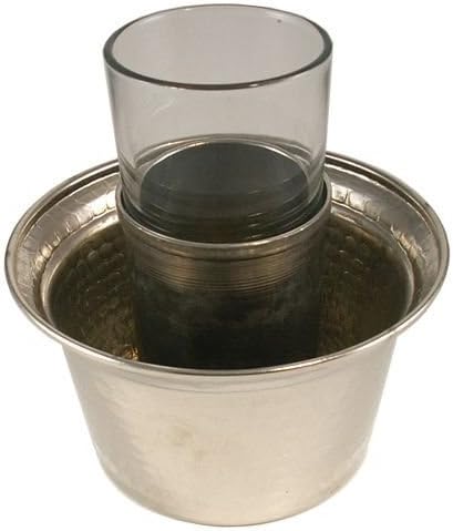 Copper Raki Glass Cooler 'Ehl-i Keyif' by Osmanli El Sanatlari