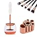 Tobeape Makeup Brush Cleaner and Dryer Machine, Portable Electronic Automatic Brushes Cleaner Instantly Wash and Dry All Size Cosmetic Brushes in 360 Rotation with 8 Rubber Holders - Pink