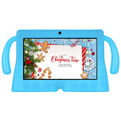 Xgody 7 inch Kids Tablet PC Quad Core Android 8.1 1GB RAM 16GB ROM Touch Screen with WiFi Pre-Loaded 3D Game Dual Camera Blue