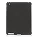 KHOMO - iPad 2 3 and 4 Generation Case - Dual Series - Super Slim Twill Grey Cover with Rubberized Back and Smart Auto Wake Sleep Feature for Apple iPad 2, 3rd and 4th