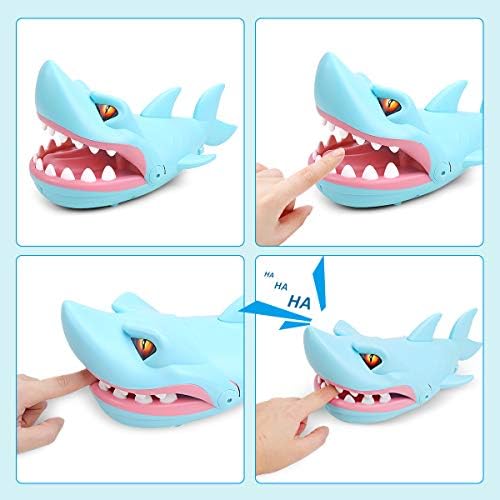 指を噛む実用的なジョークおもちゃ 家族 トリッキーゲーム ワニの歯医者より面白い 車 バイク ブルー サメの歯医者ゲーム スポーツ アウトドア Subclap おもちゃ ワニの歯医者より面白い B07xq2wvvw 激安な