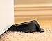Door Stops That Work Great on All Surfaces from SuperiorMaker 4 Pack of Black Stylish Rubber Flexible Door Stoppers - Door Stops Rubber Best for Non-Scratching - Modern Door Stops Wedges Design