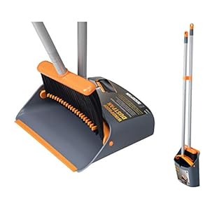 Jekayla stoffer en blik met lange steel, bezem en stofferset, combinatie van stoffer voor huishoudelijk gebruik met…