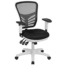 Flash Furniture Mid-Back Black Mesh Multifunction Executive Swivel