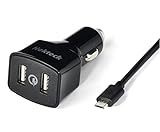 [Qualcomm Certified] Nekteck Quick Charge 2.0 36W 2 Ports USB Rapid Turbo Car Charger Adapter for Samsung Galaxy S7/S6/ Edge/ Edge+, Note 5/ 4 / Edge, Nexus 6, HTC M9, Xperia Z3/ Z2, Moto X, LG G4 G5 and More, Black