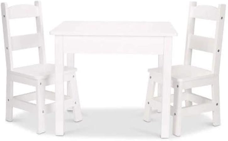 melissa and doug solid wood table and chairs