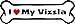 Imagine This Bone Car Magnet, I Love My Vizsla, 2-Inch by 7-Inch